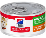 Science Plan Kitten 1st Nutrition Mousse Con Pollo E Tacchino Lattina 82gr-2