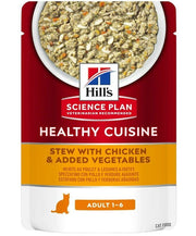 Hill's Science Plan Healty Cuisine Gatto Adult Pollo E Stufato 80gr-1