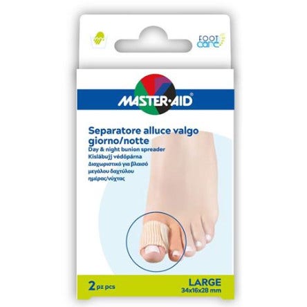 Master-Aid Foot Care Divaricatore Alluce Giorno/Notte Taglia L 2 Pezzi  - 1