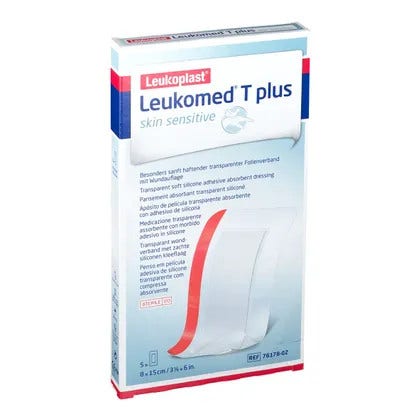 Leukomed T Plus Medicazione Post Operatoria Trasparente Impermeabile 8x15cm 5 Pezzi-2