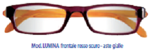 Lumina Occhiale Rosso/Grigio Diottrie +2,00  - 1