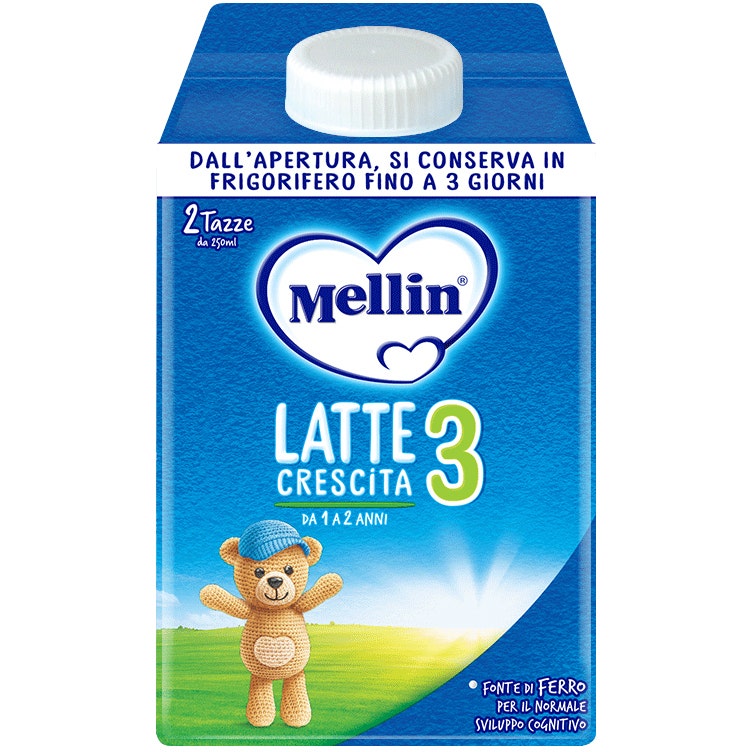 Mellin 3 Latte Crescita Liquido 1-2 Anni 500ml  - 2