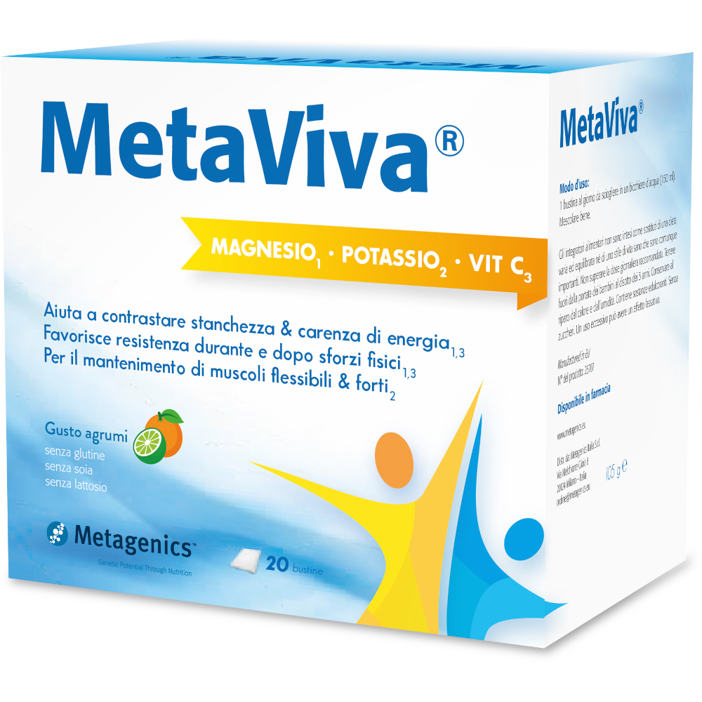 Metaviva Magnesio Potassio Vitamina C 20 Bustine-2