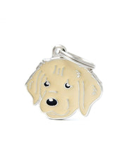 Medaglietta Per Cani E Gatti Personalizzata Golden Retriever   -1