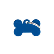 Medaglietta Per Cani E Gatti Personalizzata Osso In Alluminio Blu Taglia Piccola-1