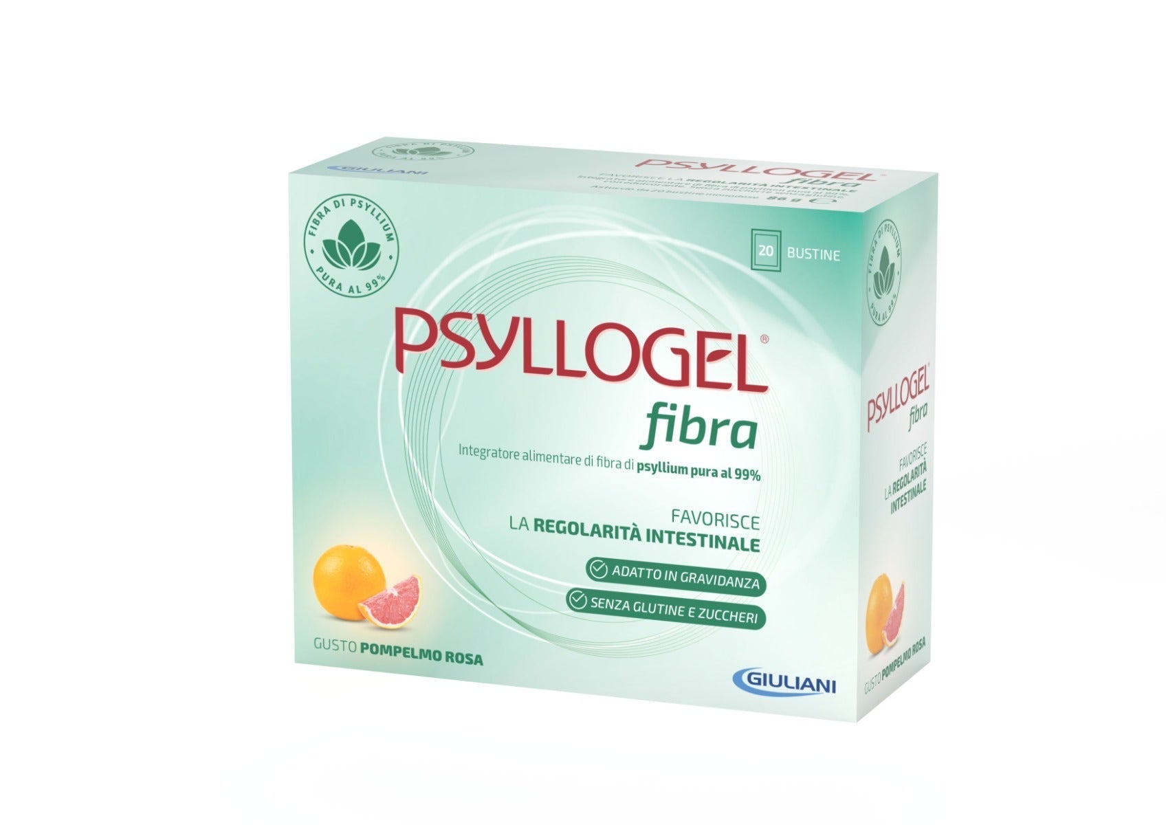 Psyllogel Fibra Pompelmo Rosa 20 Buste-2