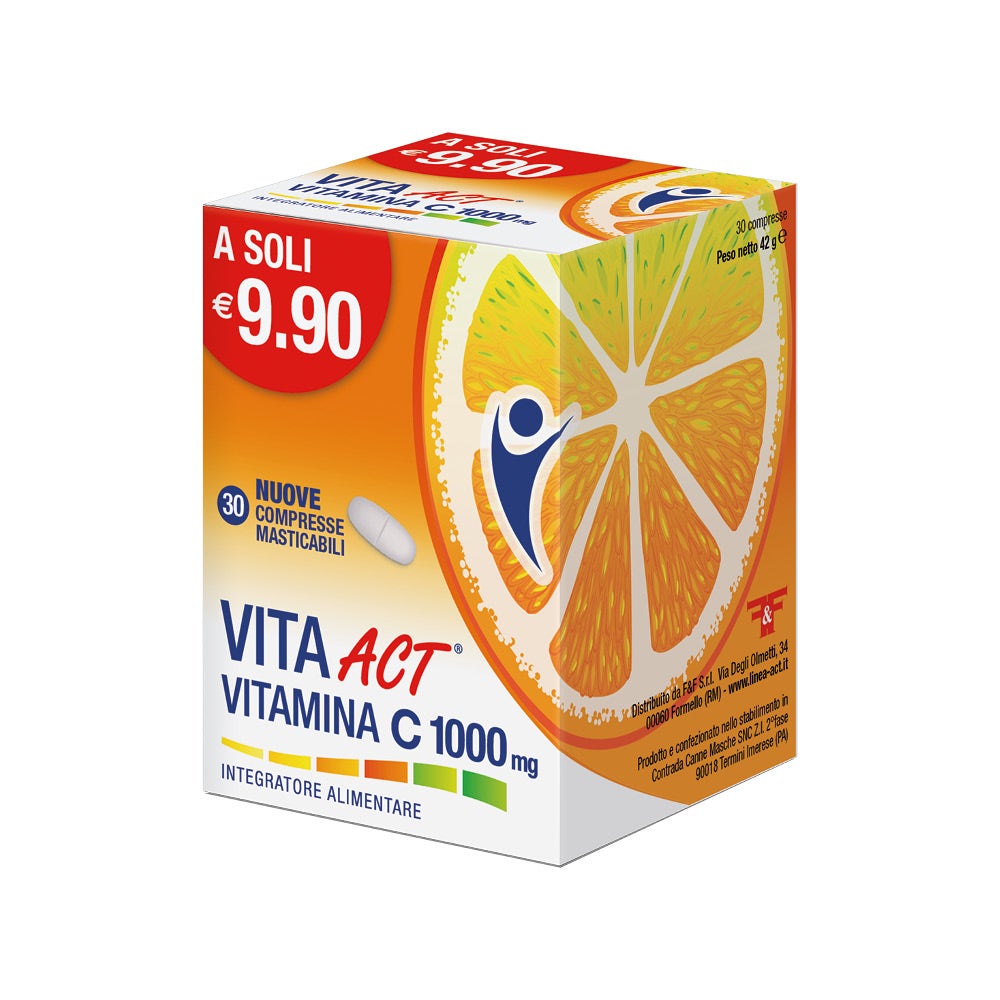 Vita Act Vitamina C 1000mg 30 Compresse Masticabili -3