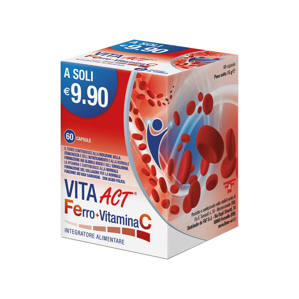 Vita Act Ferro + Vitamina C 60 Capsule-3