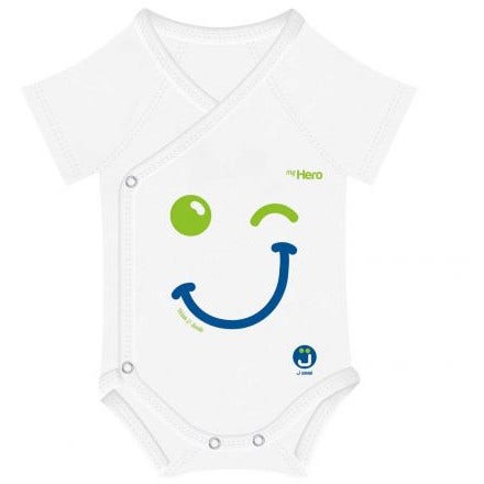J Bimbi Body My Hero Bio Cotton 4 Season 44-62cm Wink&Smile Occhiolino  - 3