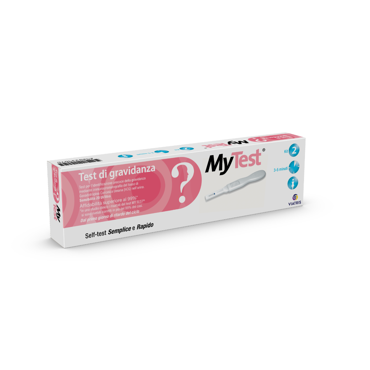 My Test Hcg Rapid Test Gravidanza 2 Pezzi-1