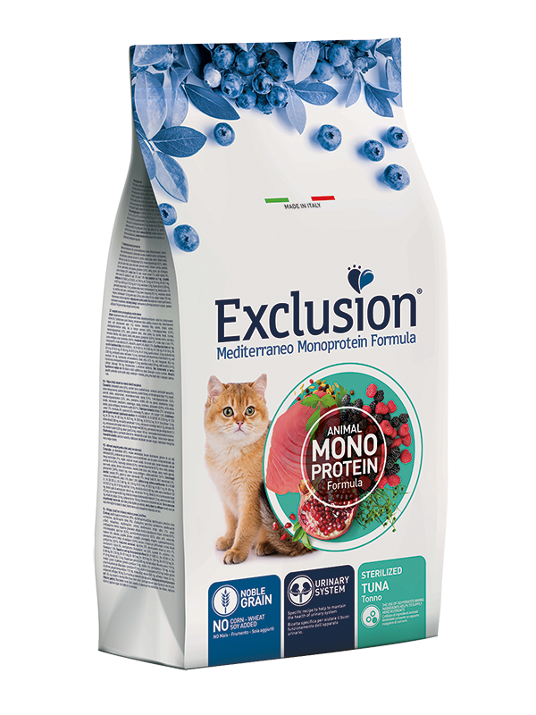 Exclusion Mediterraneo Monoprotein Noble Grain Sterilized Cibo Secco Tonno Per Cani Adulti 300g-1
