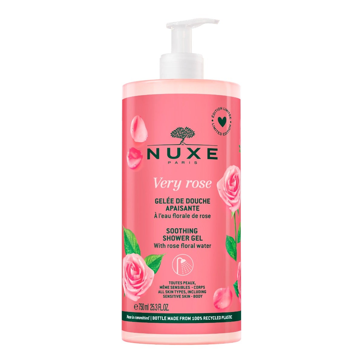 Nuxe Very Rose Gel Doccia Lenitivo Maxi Formato 750ml-4