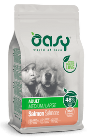 Oasy Dry Monoproteico Cane Adult Medium Large Salmone 12kg-1