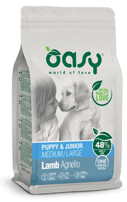 Oasy Dry Monoproteico Cane Puppy Medium Large Agnello 12kg-1