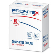 Garza Compressa Oculare Cotone Texil Prontex 10 Pezzi  - 2
