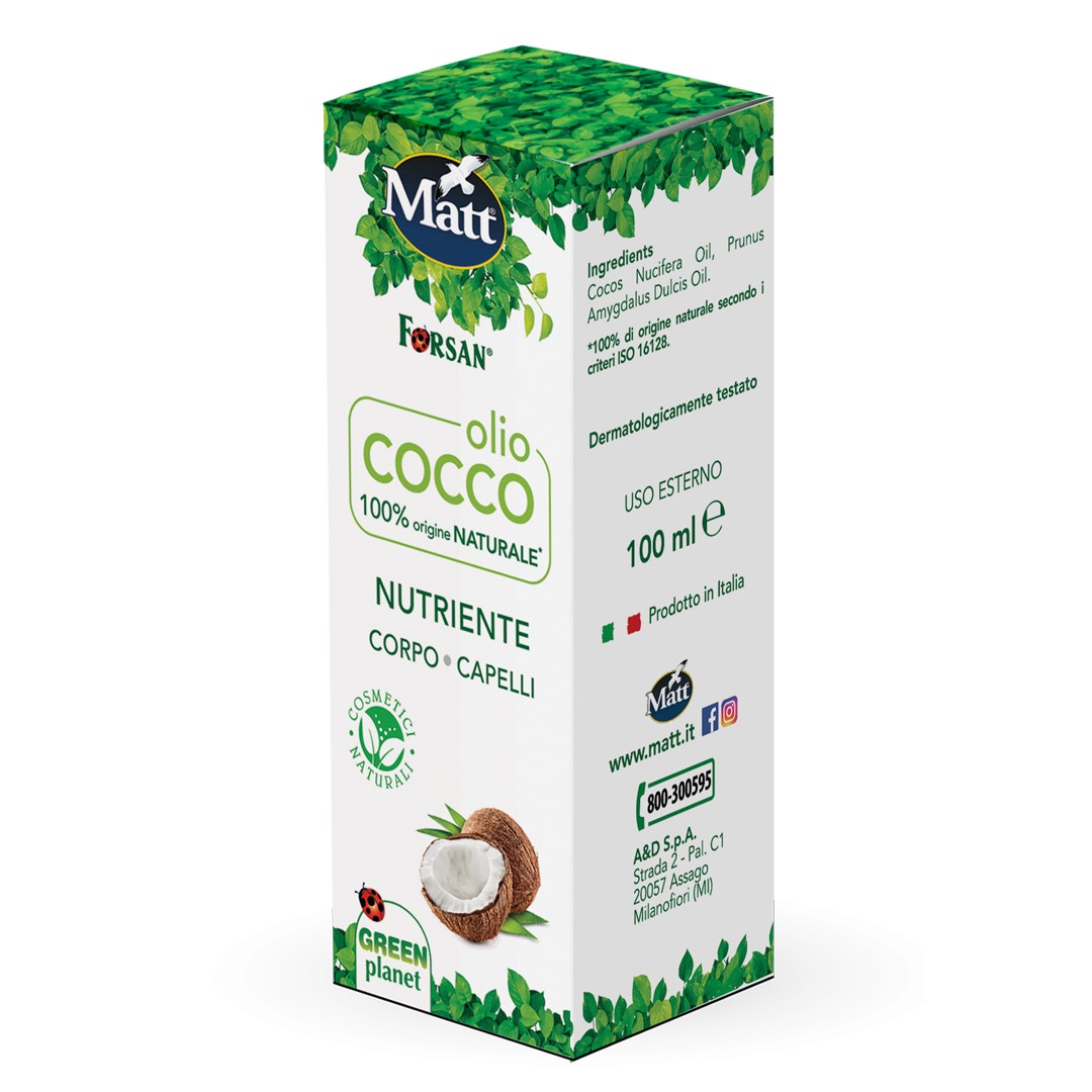 Forsan Olio Cocco Nutriente Corpo E Capelli 100ml-2