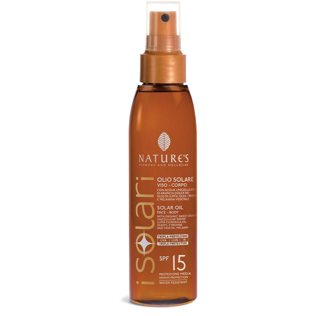 Nature's Solari Olio Solare Viso/Corpo SPF15 150ml-1