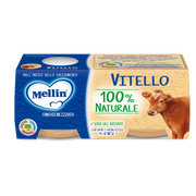 Mellin Omogeneizzato Vitello 4M+ 2x80g  - 2