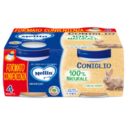 Mellin Omogeneizzato Coniglio 4X80g  - 2