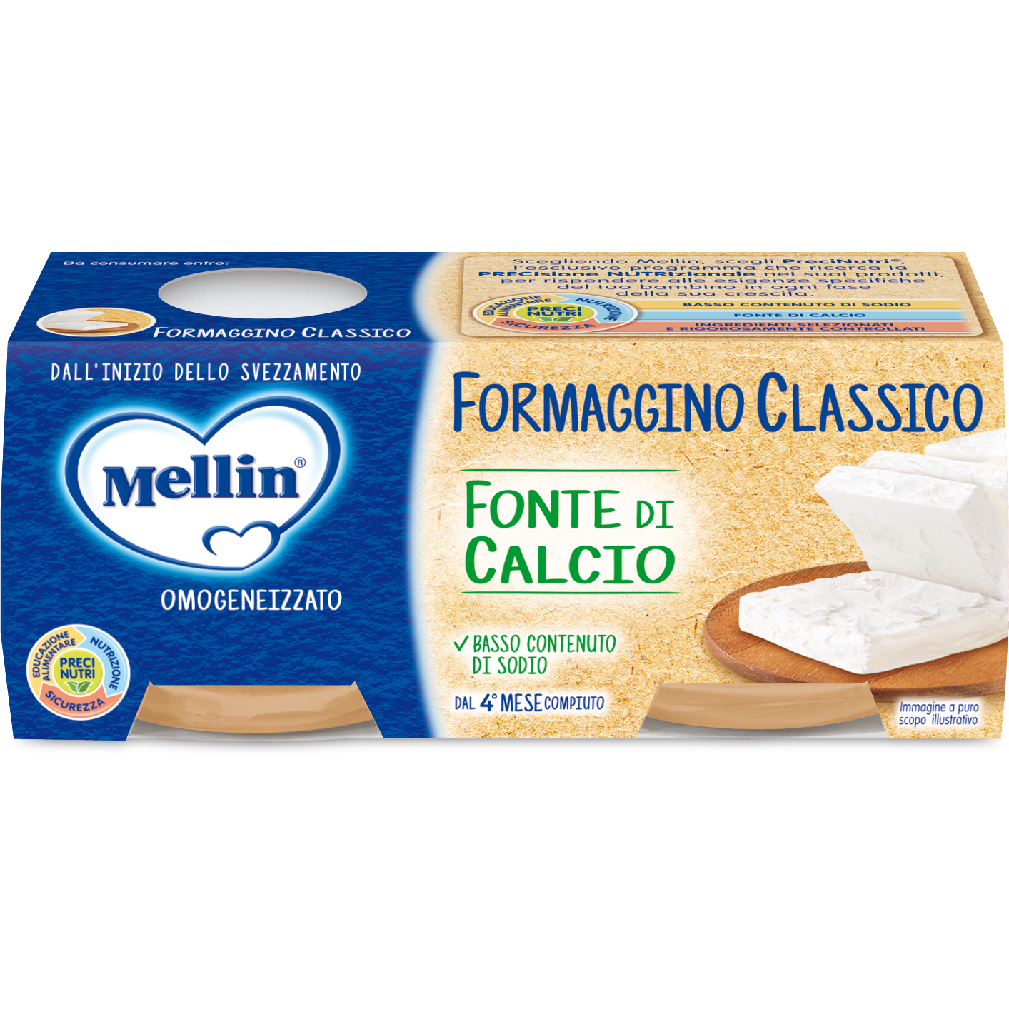 Mellin Baby Formaggino 2 X 80 grammi  - 2