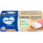 Mellin Baby Omogeneizzato Formaggio Prosciutto 4M+ 2x80g  - 2