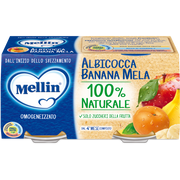 Mellin Omogeneizzato Albicocca Banana Mela 2x100g  - 2