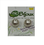 Bio Bijoux Orecchini Perla 10mm Cream Rose  - 1