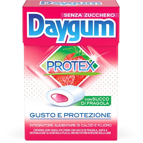 Daygum Protex Fragola Gel Chewing-Gum 30g  - 2