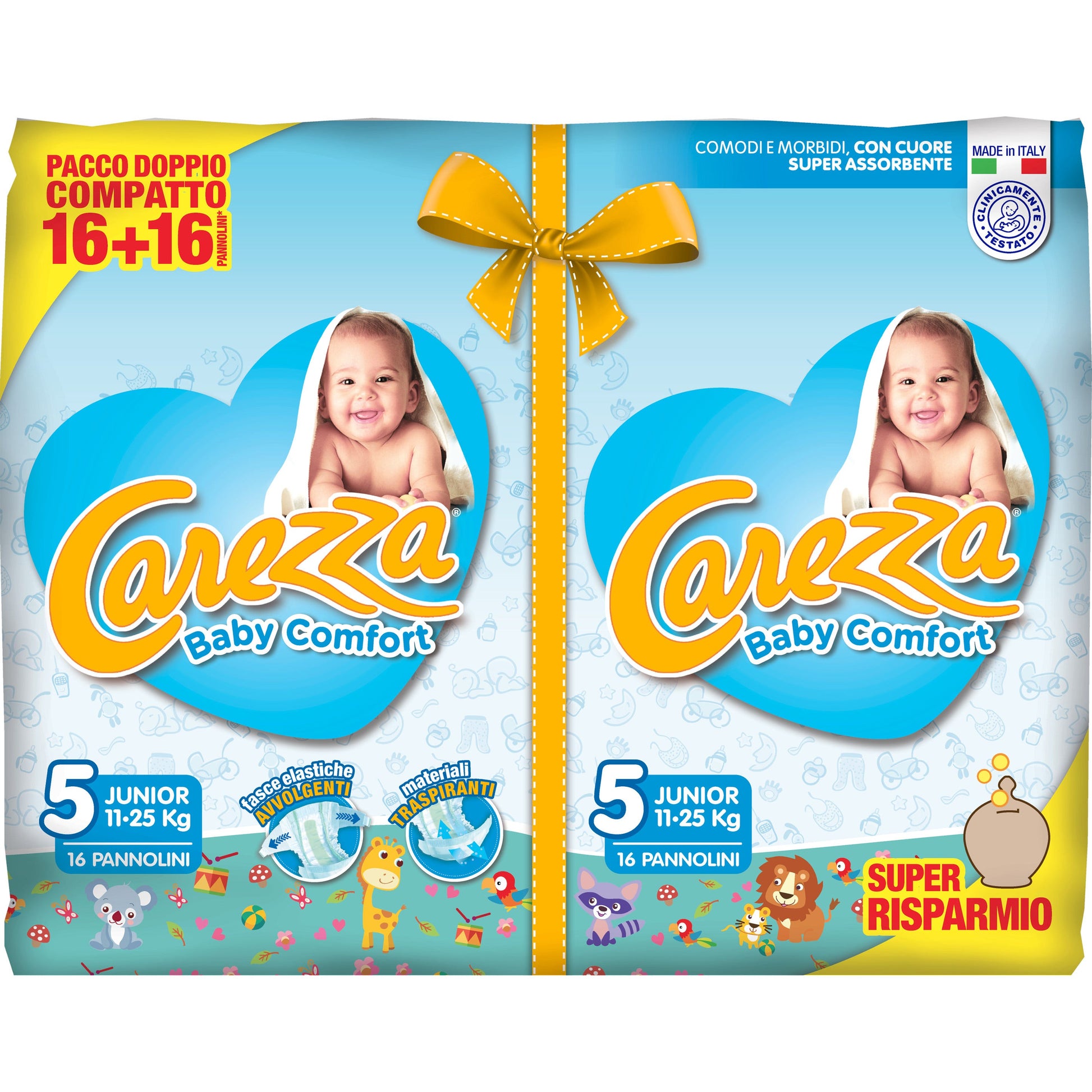 Pannolini Carezza Baby Comfort Junior 11-25Kg 32 Pezzi - 1
