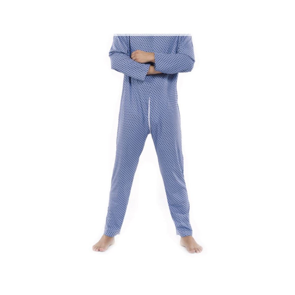 Wellness 992 Pigiama Uomo Azzurro Doppia Cerniera Taglia L-4