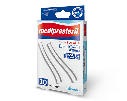 Medipresteril Cerotti Sutura Delicati 3x75mm 10 Pezzi  - 3