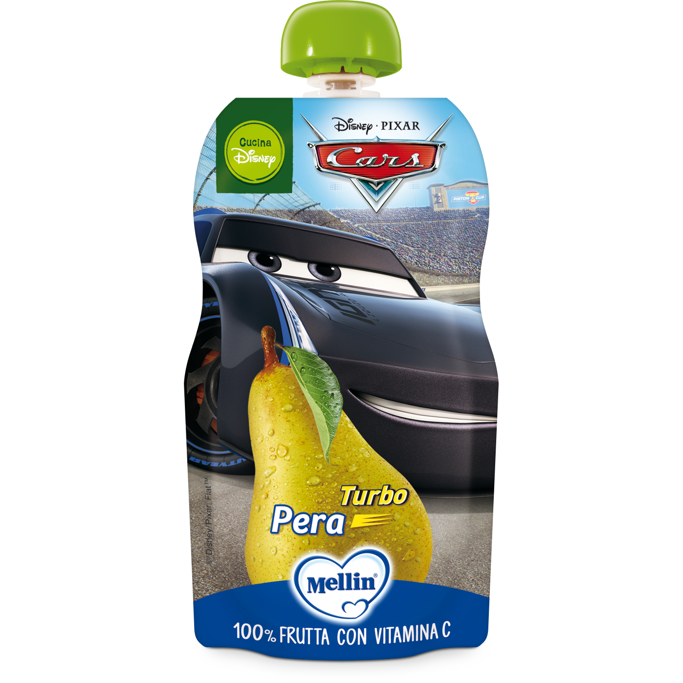 Mellin Pouch Merenda Disney Cars Pera 110g  - 1
