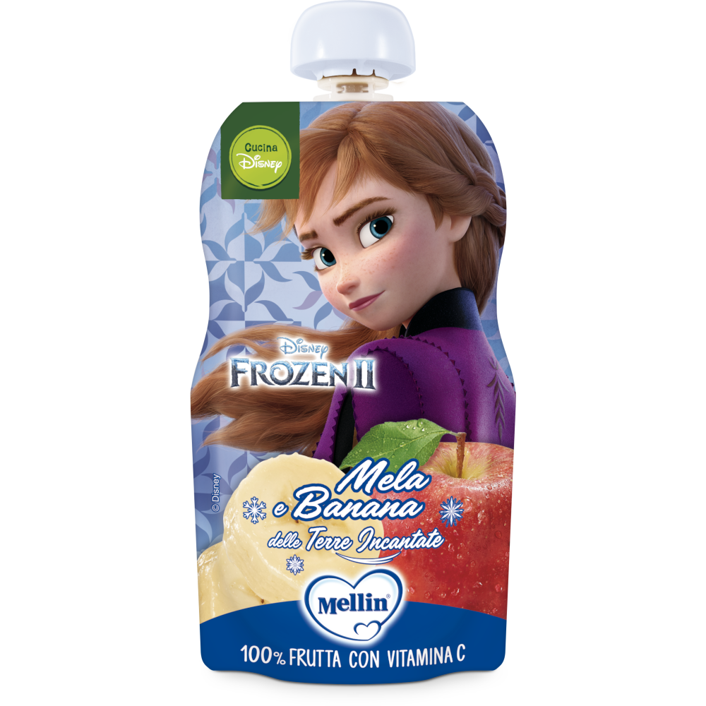 Mellin Pouch Merenda Disney Frozen Mela Banana 110g  - 3