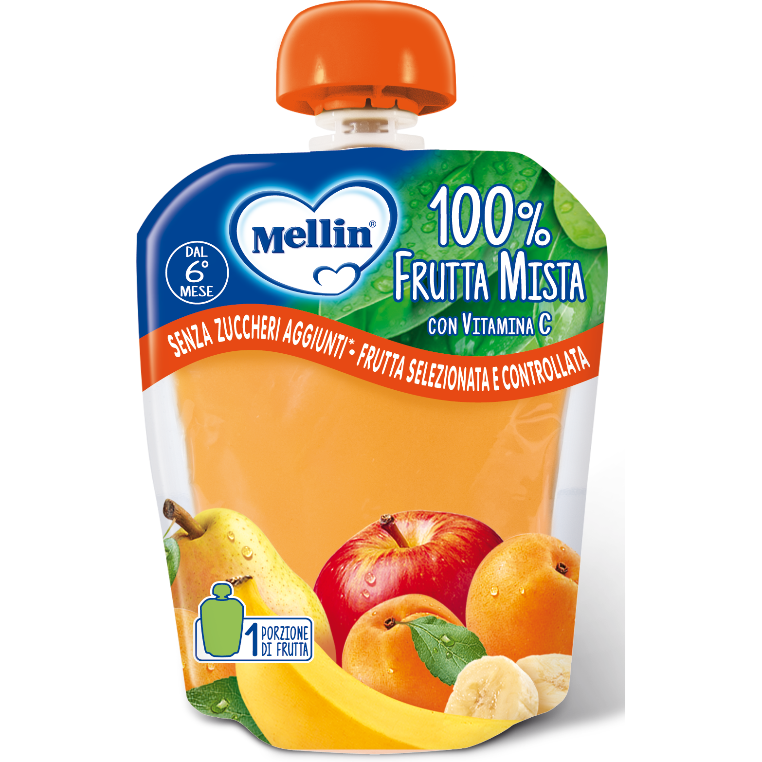Mellin Pouch Frutta Mista 90g 6Mesi+  - 2