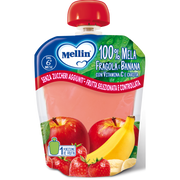 Mellin Pouch Mela Fragola Banana Carota 90g 6Mesi+  - 2