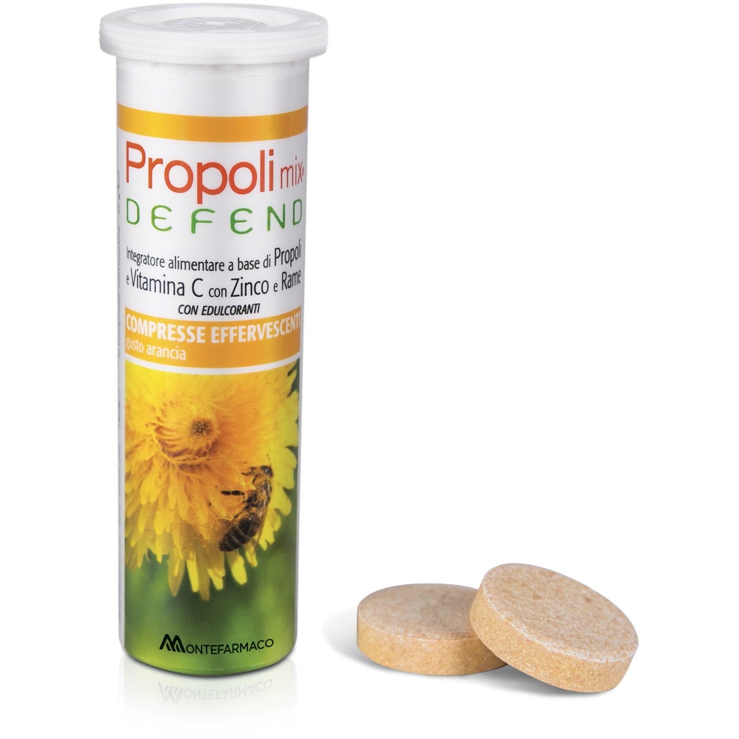 Propoli Mix Defend 10 Compresse Effervescenti Gusto Arancia  - 4