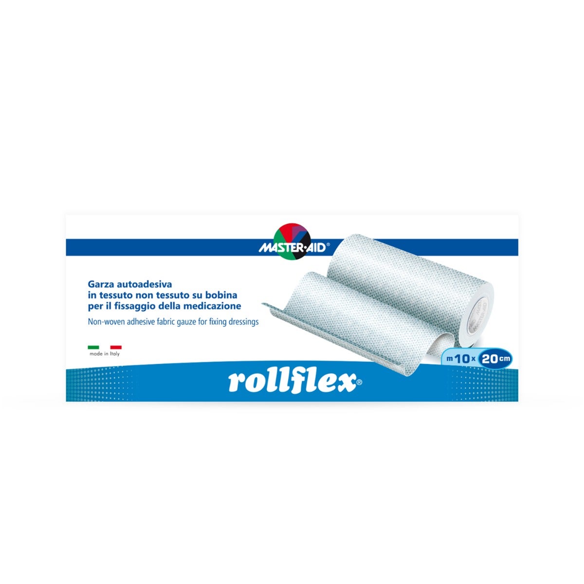 Master-Aid Rollflex Garza Autoadesiva Tessuto Non Tessuto Bobina 10x20cm-1