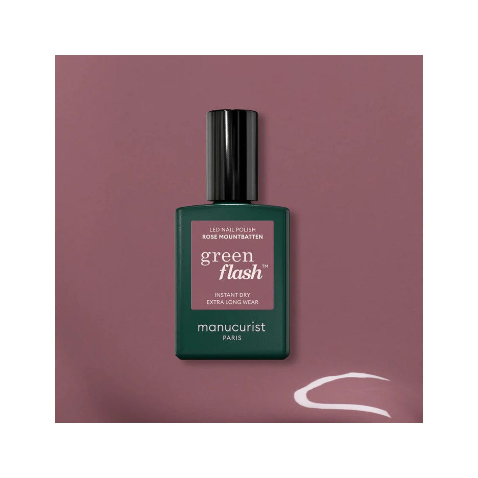 Manucurist Green Flash Smalto Led Rose Mountbatten 15ml-1
