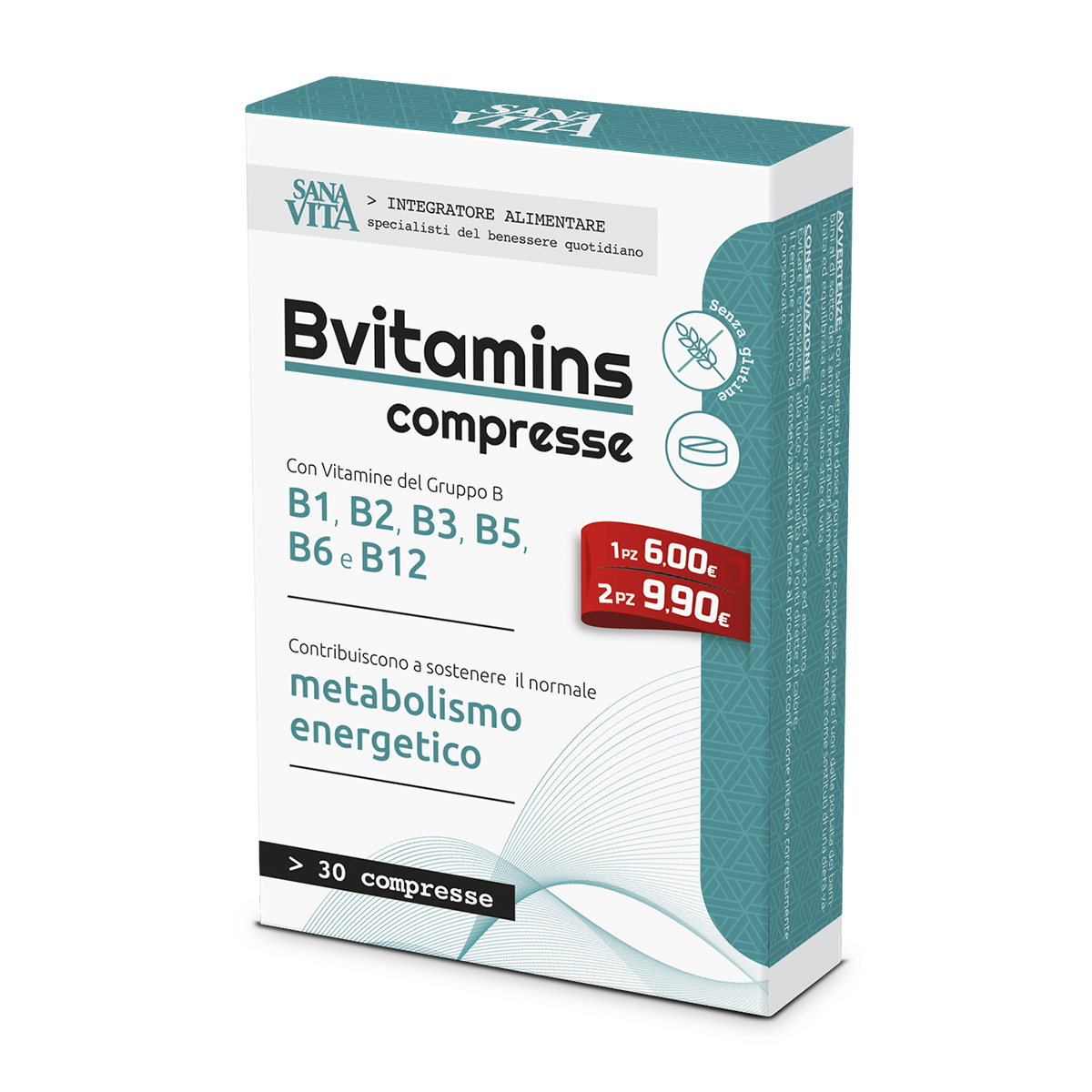 Sanavita B-Vitamins 30 Compresse  - 3