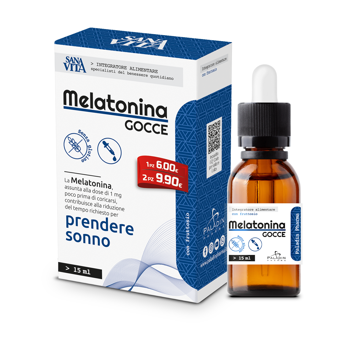 Sanavita Melatonina Gocce 15ml  - 4