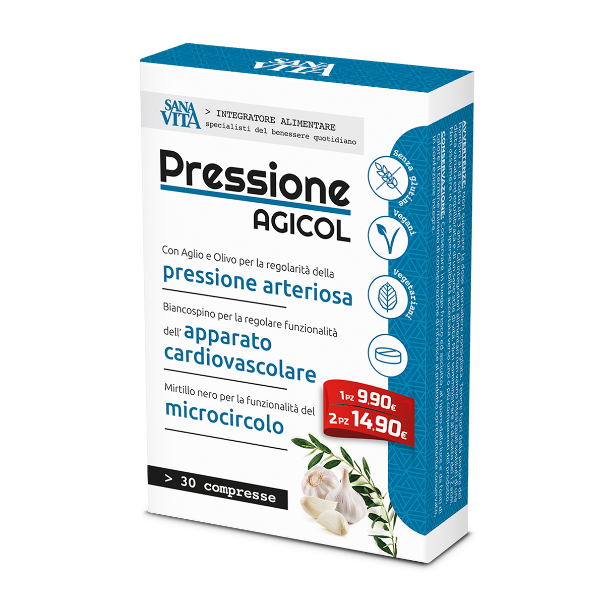 Sanavita Pressione Agicol 30 Compresse-1