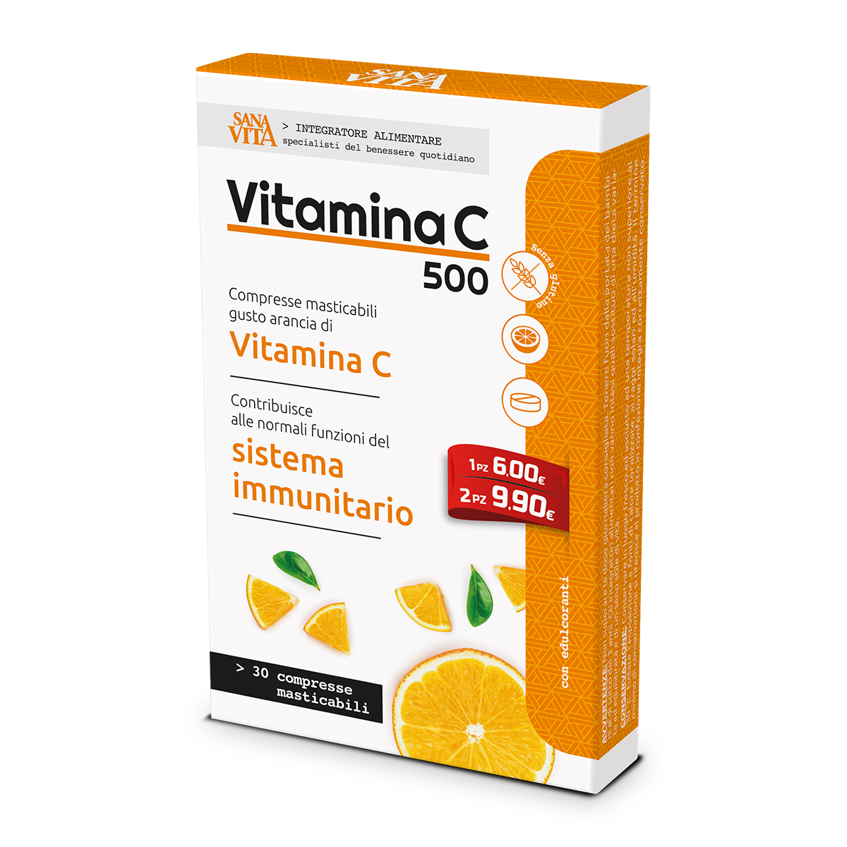 Sanavita Vitamina C  30 Compresse Masticabili  - 2