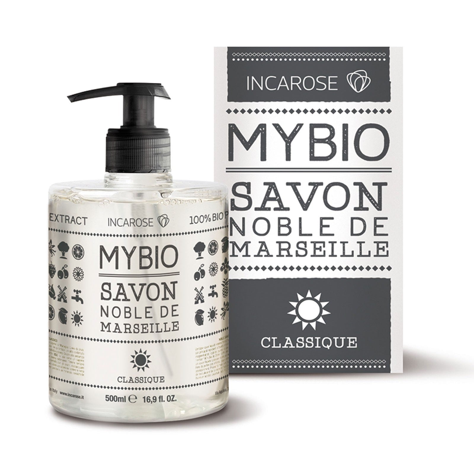 Incarose My Bio Sapone Nobile Marsiglia Classico 500ml  - 1