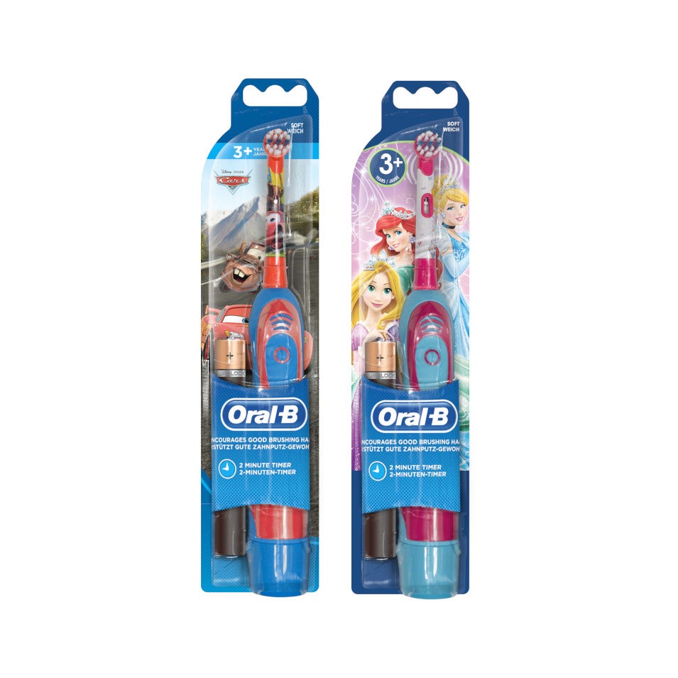 Oral-B Stages Power Spazzolino A Batteria Bambini Principesse O Personaggi Cars Disney  - 3