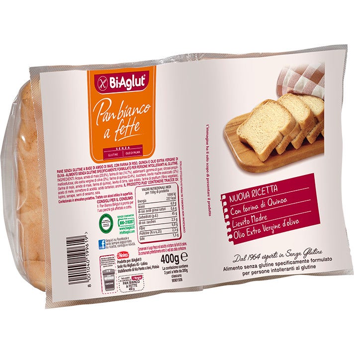 Biaglut Pane Bianco Soffice A Fette 2x200g-1