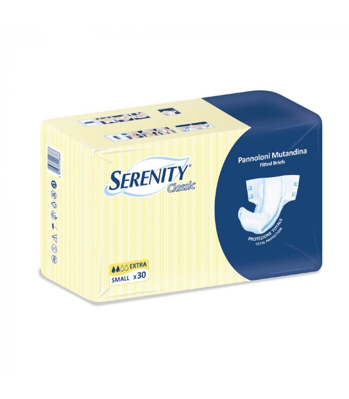 Serenity Pannolone Mutanda Classic Extra Sottile Tg S 30 Pezzi  - 1