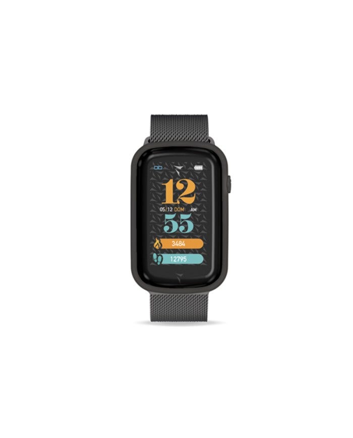 Techmade Smartwatch Steps Cinturino In Acciaio Maglia Milano Black-3