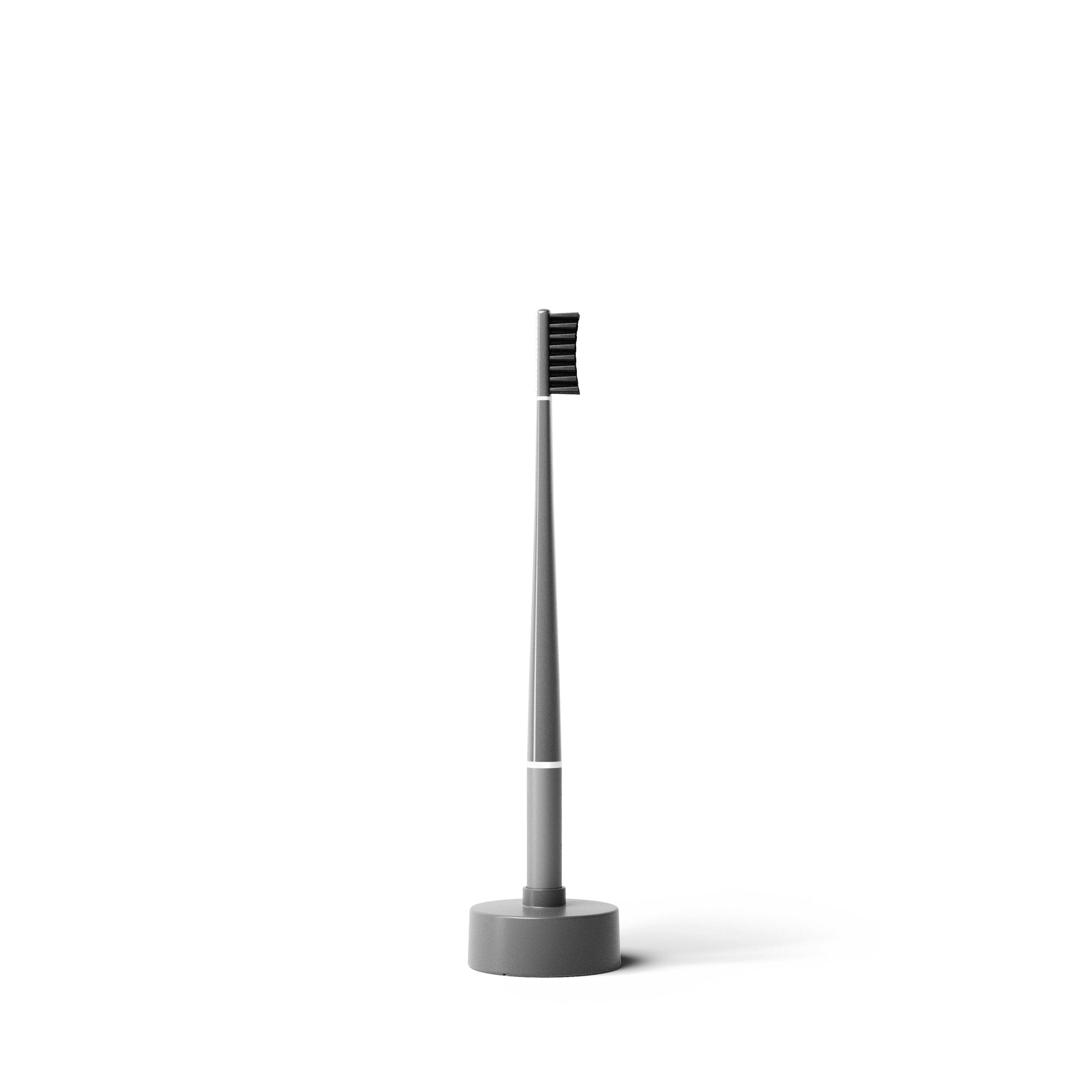 Piuma Toothbrush T03 + Base Medium Asphalt Grey  - 4