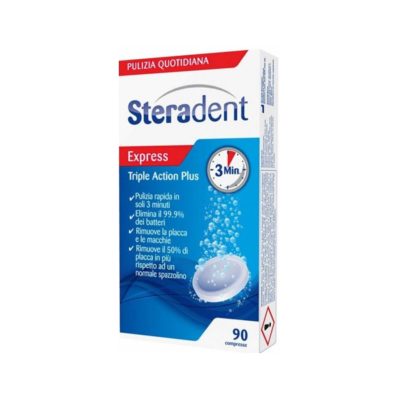 Steradent Triple Action Plus  90 Compresse  - 2