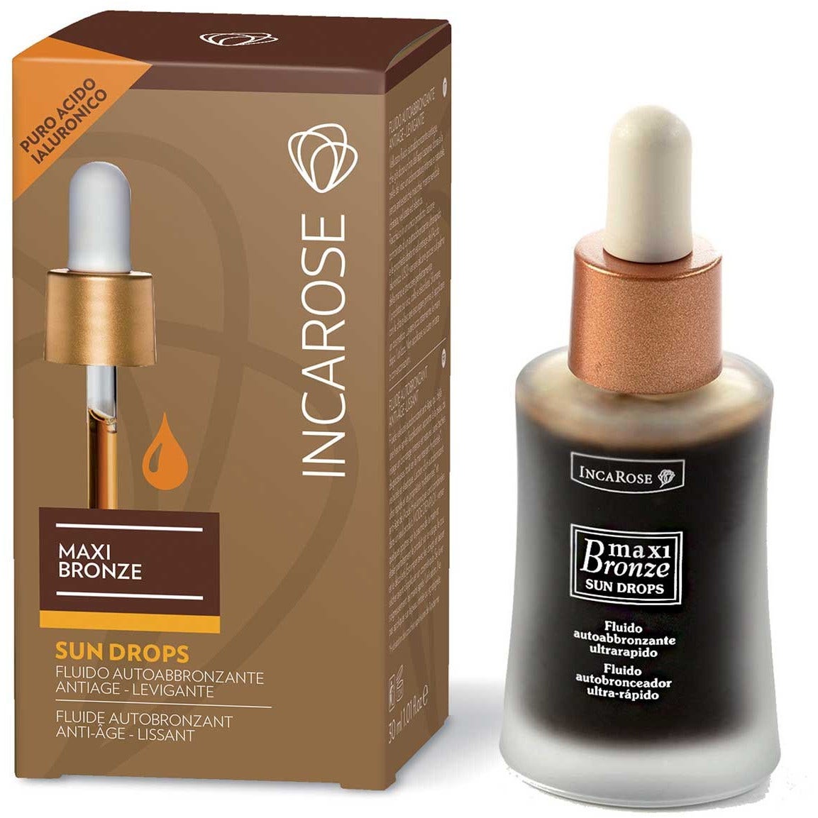 Incarose Maxi Bronze Fluido Autoabbronzante Ultrarapido 30ml  - 3